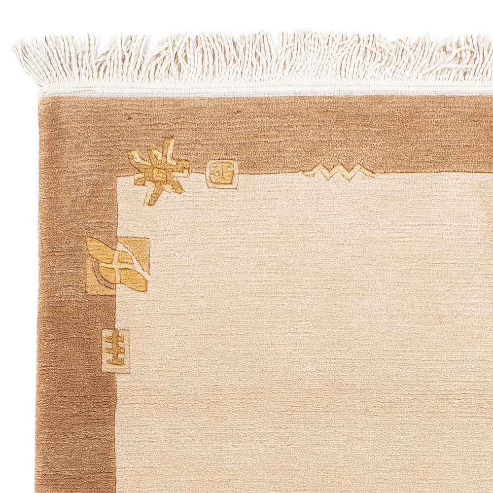 Alfombra de Nepal - Real - 139 x 72 cm - beige