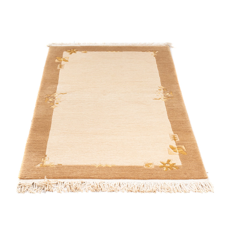 Alfombra de Nepal - Real - 139 x 72 cm - beige
