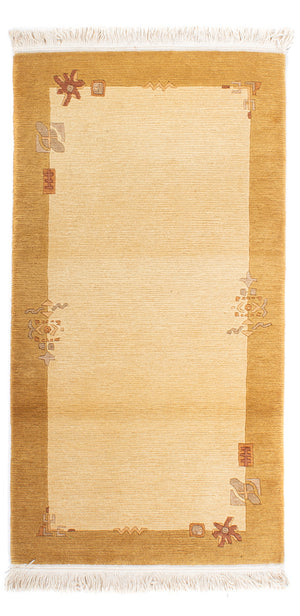 Alfombra de Nepal - Real - 139 x 71 cm - beige