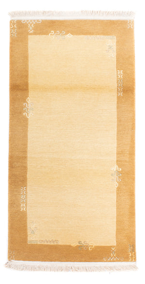 Alfombra de Nepal - Real - 140 x 70 cm - beige