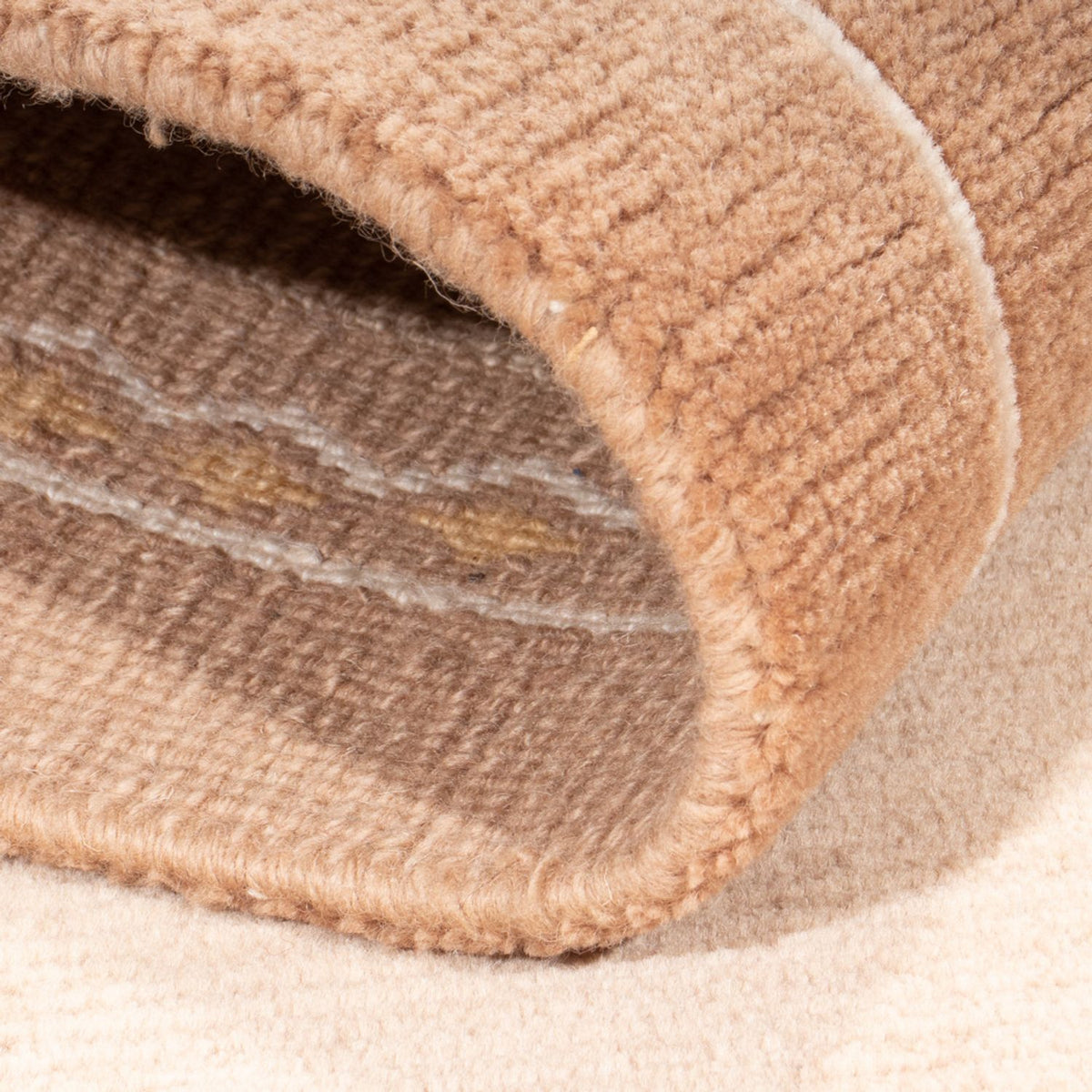 Alfombra de Nepal - Real - 144 x 73 cm - marrón claro