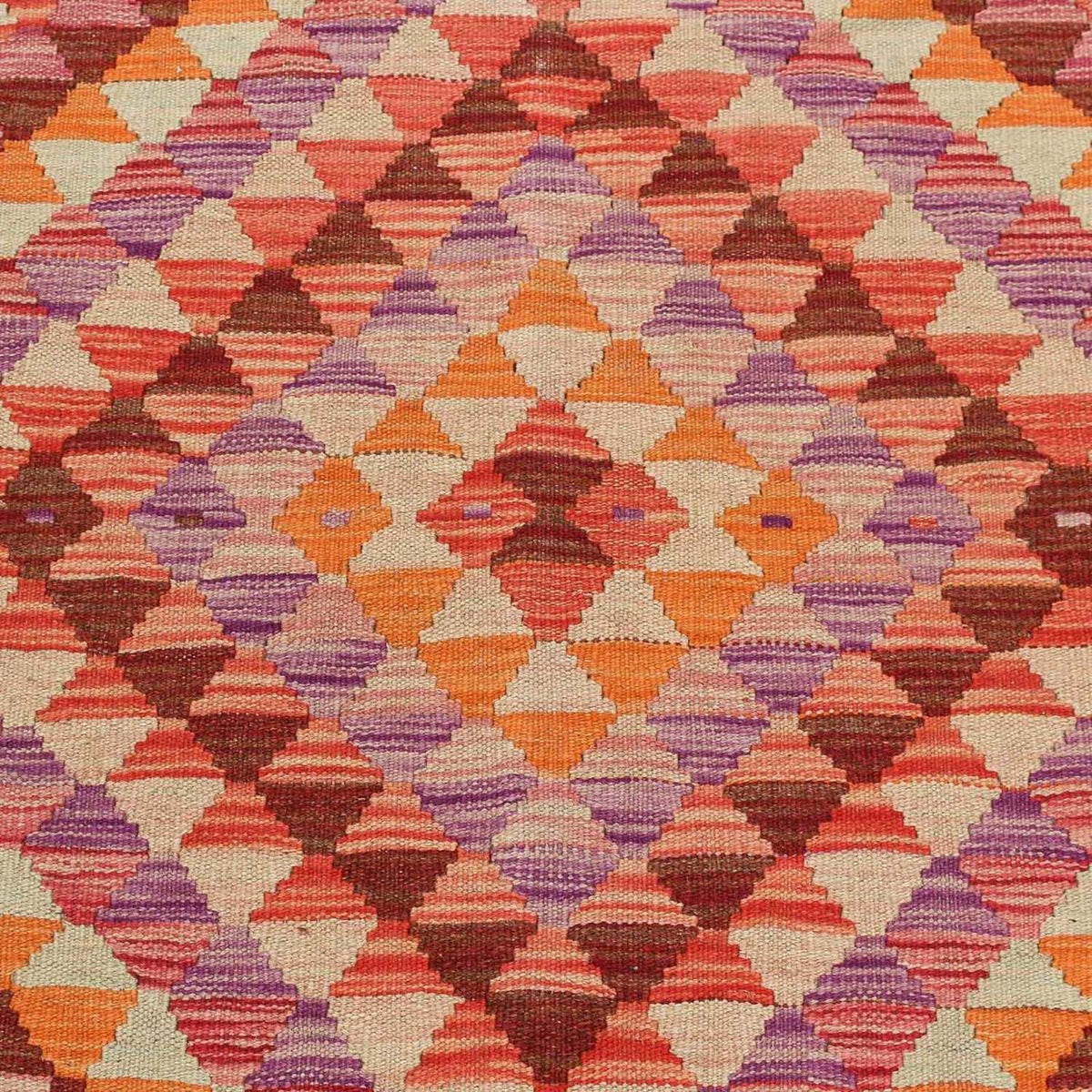 Alfombra de pasillo Alfombra Kelim - Splash - 192 x 110 cm - multicolor