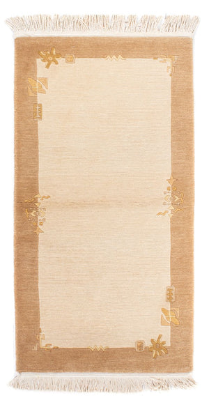 Alfombra de Nepal - Real - 137 x 71 cm - beige