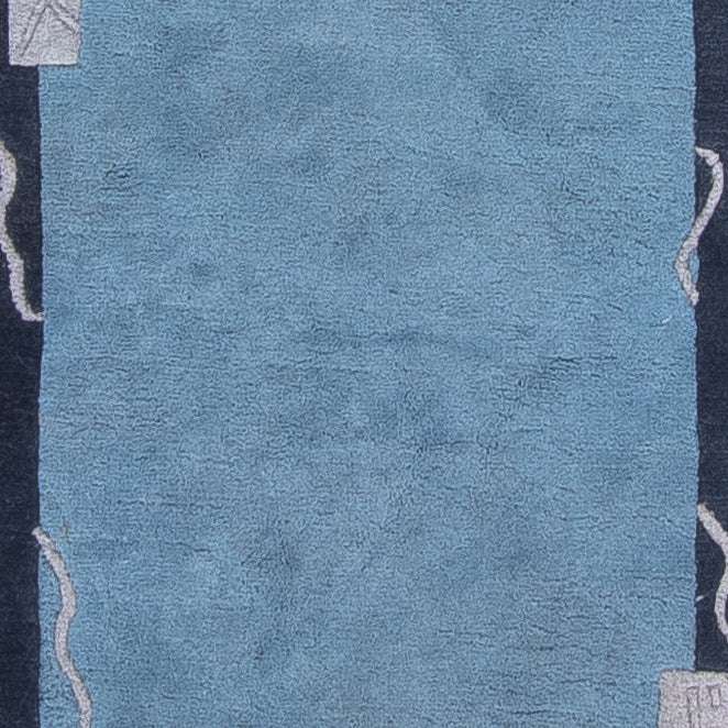 Alfombra de pasillo Alfombra de Nepal - 337 x 73 cm - azul