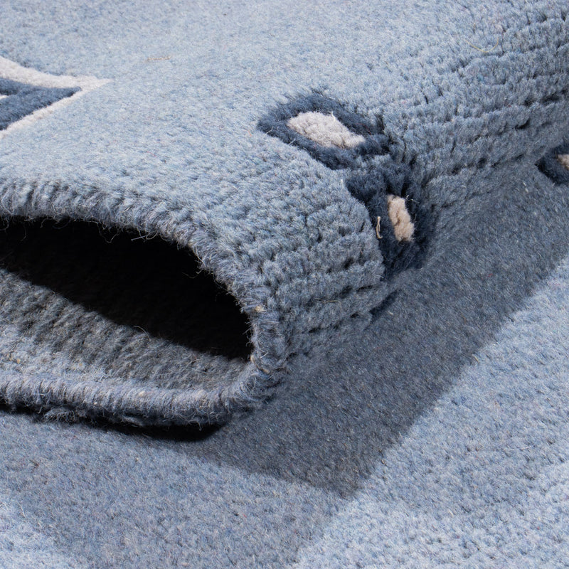 Alfombra de pasillo Alfombra de Nepal - 330 x 69 cm - azul