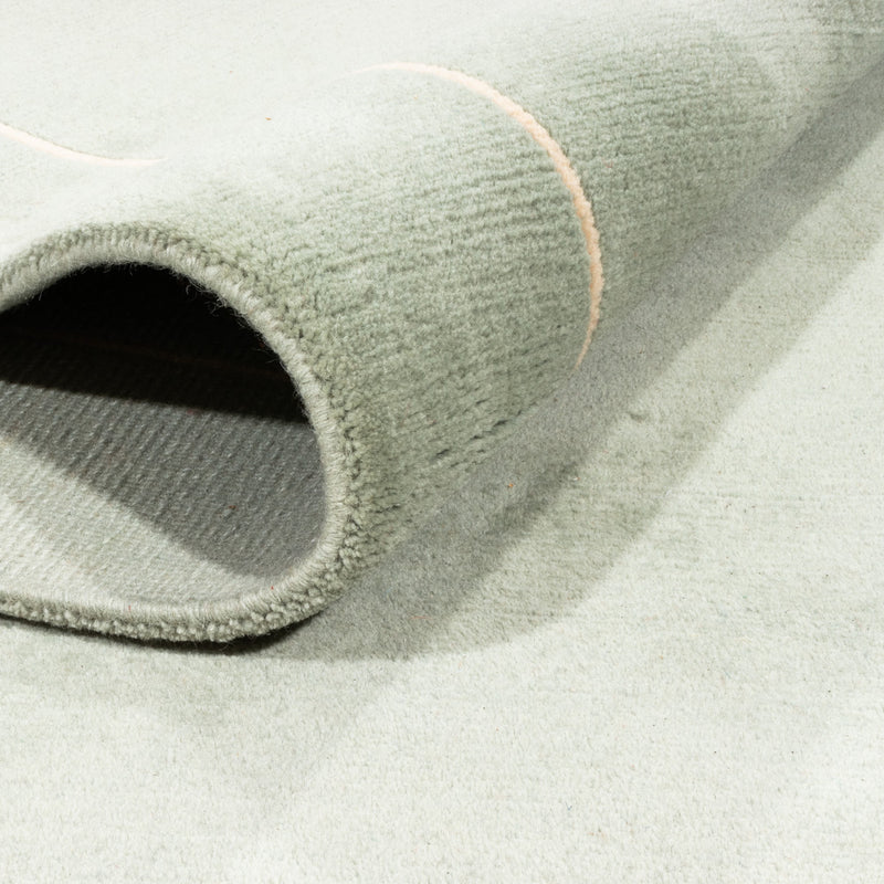 Alfombra de Nepal - Real - 349 x 249 cm - verde oliva