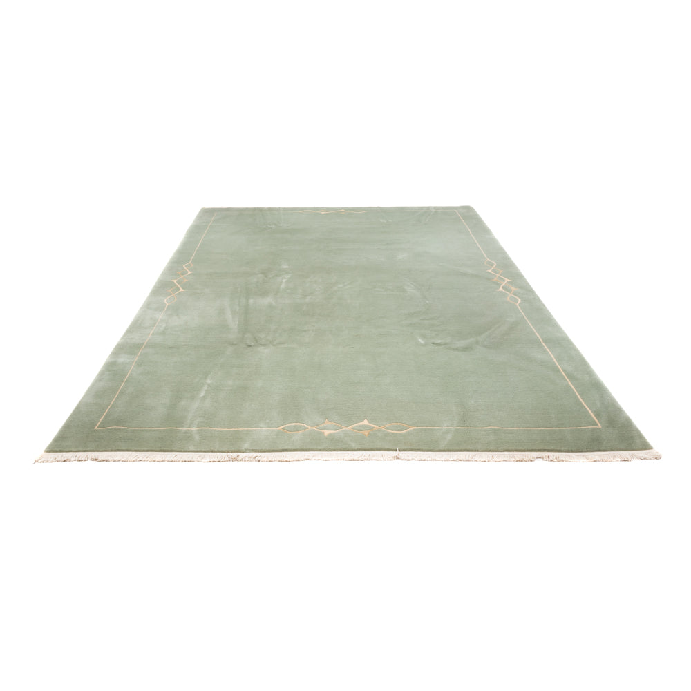 Alfombra de Nepal - Real - 349 x 249 cm - verde oliva