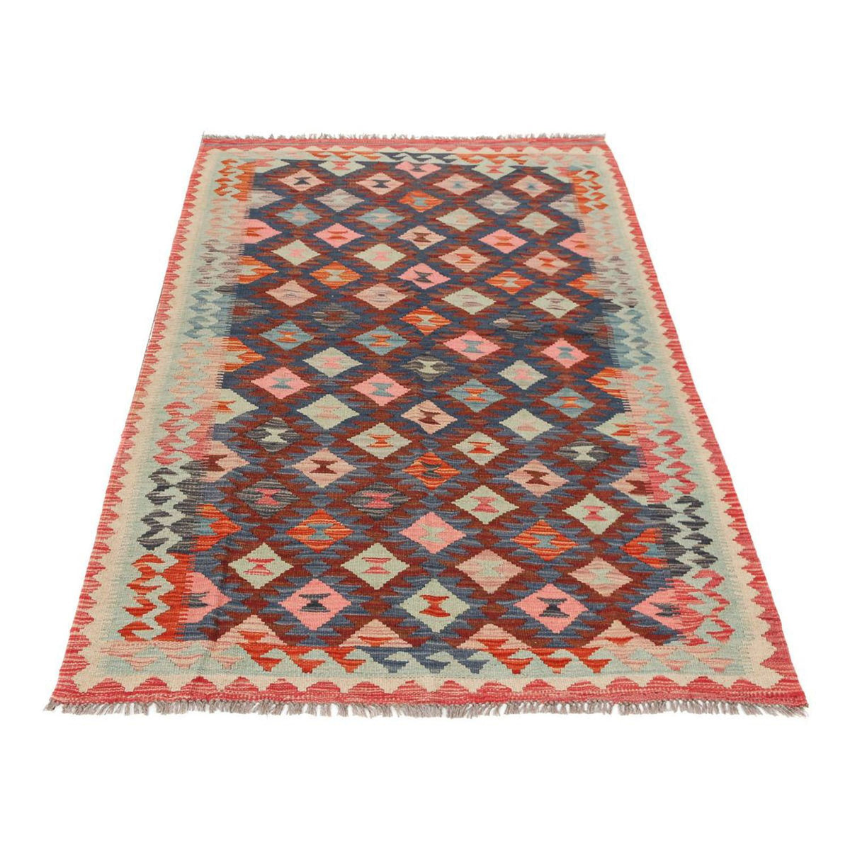 Alfombra Kelim - Splash - 185 x 126 cm - multicolor