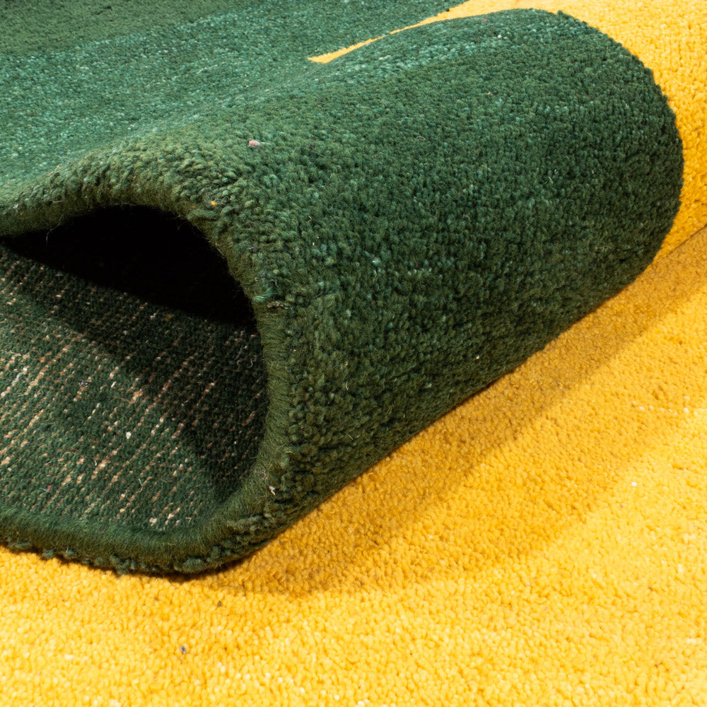 Alfombra Gabbeh - Indus - 346 x 253 cm - amarillo