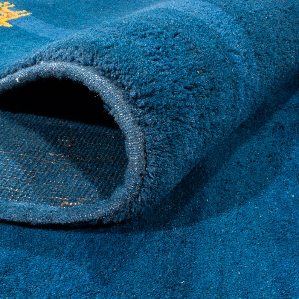 Alfombra Gabbeh - Indus cuadrado  - 255 x 250 cm - azul