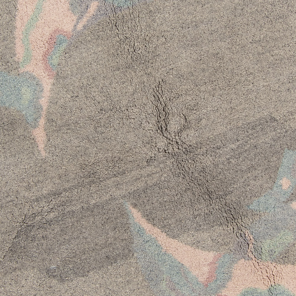 Alfombra de Nepal redondo - 200 x 200 cm - gris