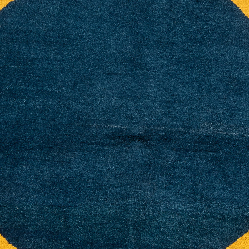 Alfombra Gabbeh - Indus redondo  - 195 x 195 cm - azul