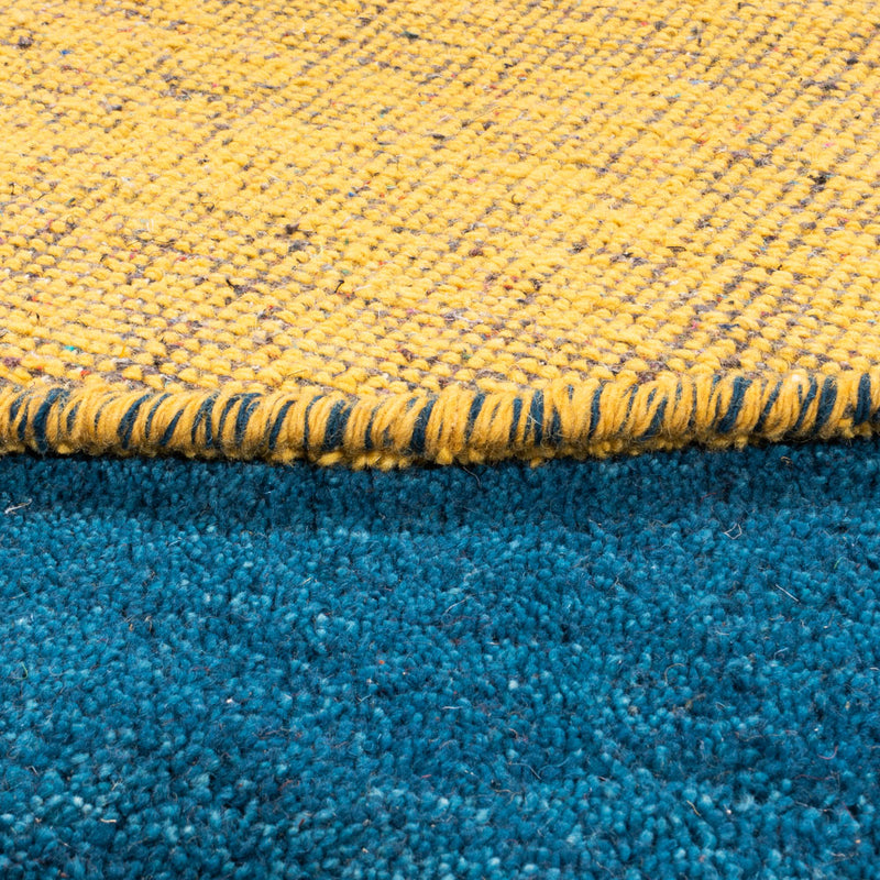 Alfombra Gabbeh - Indus redondo  - 195 x 195 cm - azul