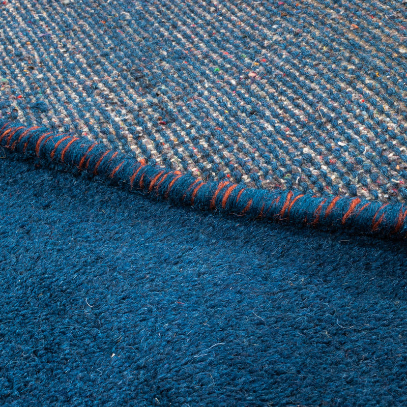 Alfombra Gabbeh - Indus redondo  - 190 x 190 cm - azul