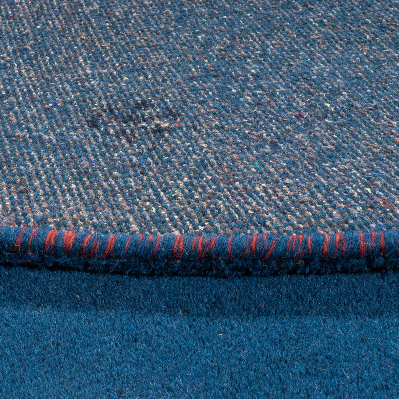 Alfombra Gabbeh - Indus redondo  - 199 x 199 cm - azul