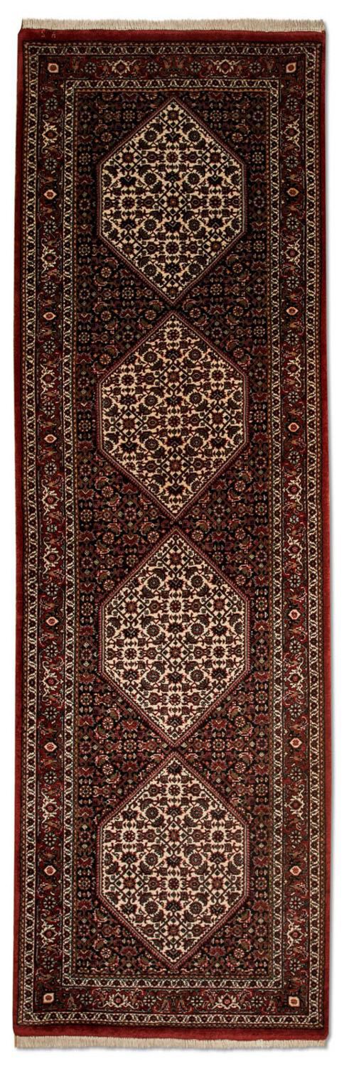 Alfombra de pasillo Alfombra persa - Bidjar - 246 x 77 cm - azul