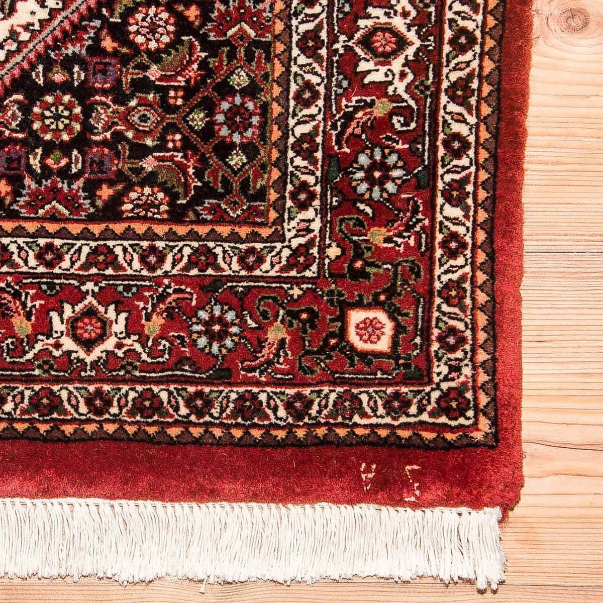 Alfombra de pasillo Alfombra persa - Bidjar - 246 x 77 cm - azul