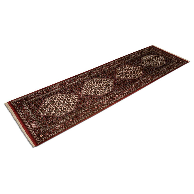 Alfombra de pasillo Alfombra persa - Bidjar - 246 x 77 cm - azul
