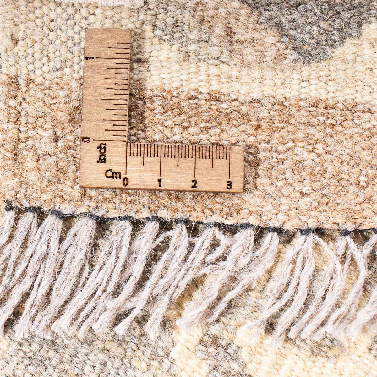 Alfombra Kelim - Splash - 203 x 121 cm - beige