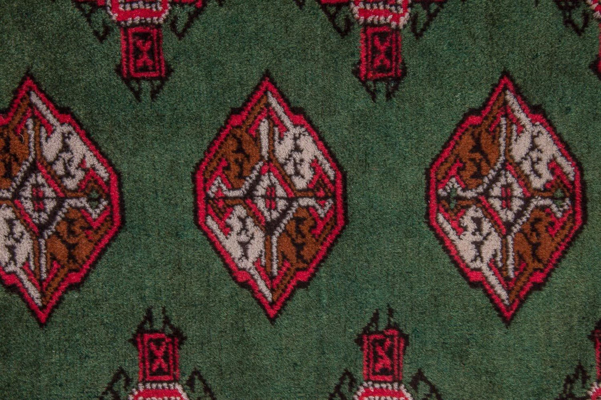 Alfombra Turkaman - 143 x 99 cm - verde