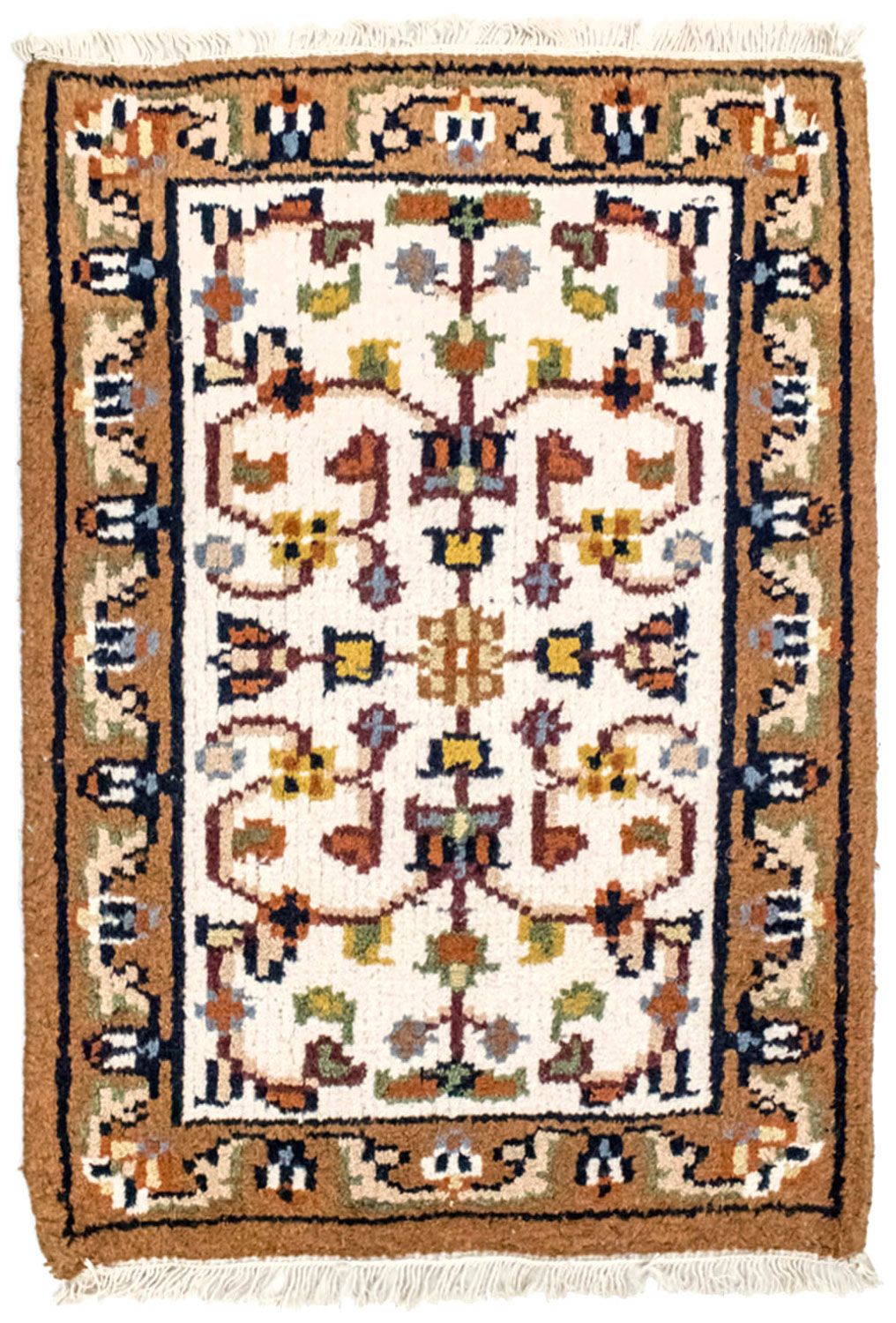 Alfombra oriental - 90 x 60 cm - beige