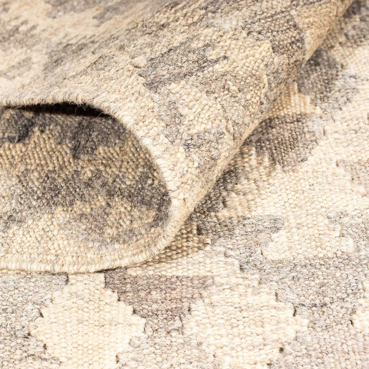 Alfombra Kelim - Splash - 210 x 154 cm - beige