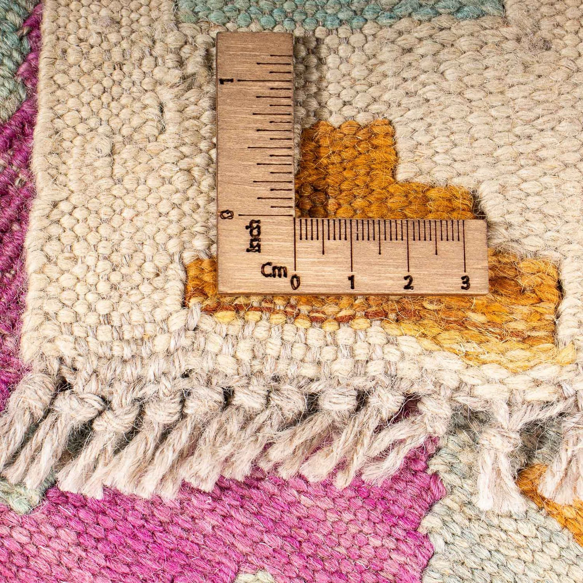 Alfombra Kelim - Splash - 203 x 148 cm - multicolor