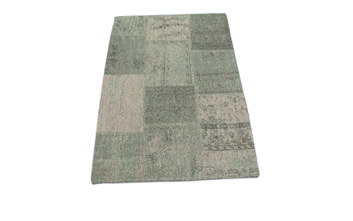 Alfombra de patchwork - 94 x 62 cm - multicolor