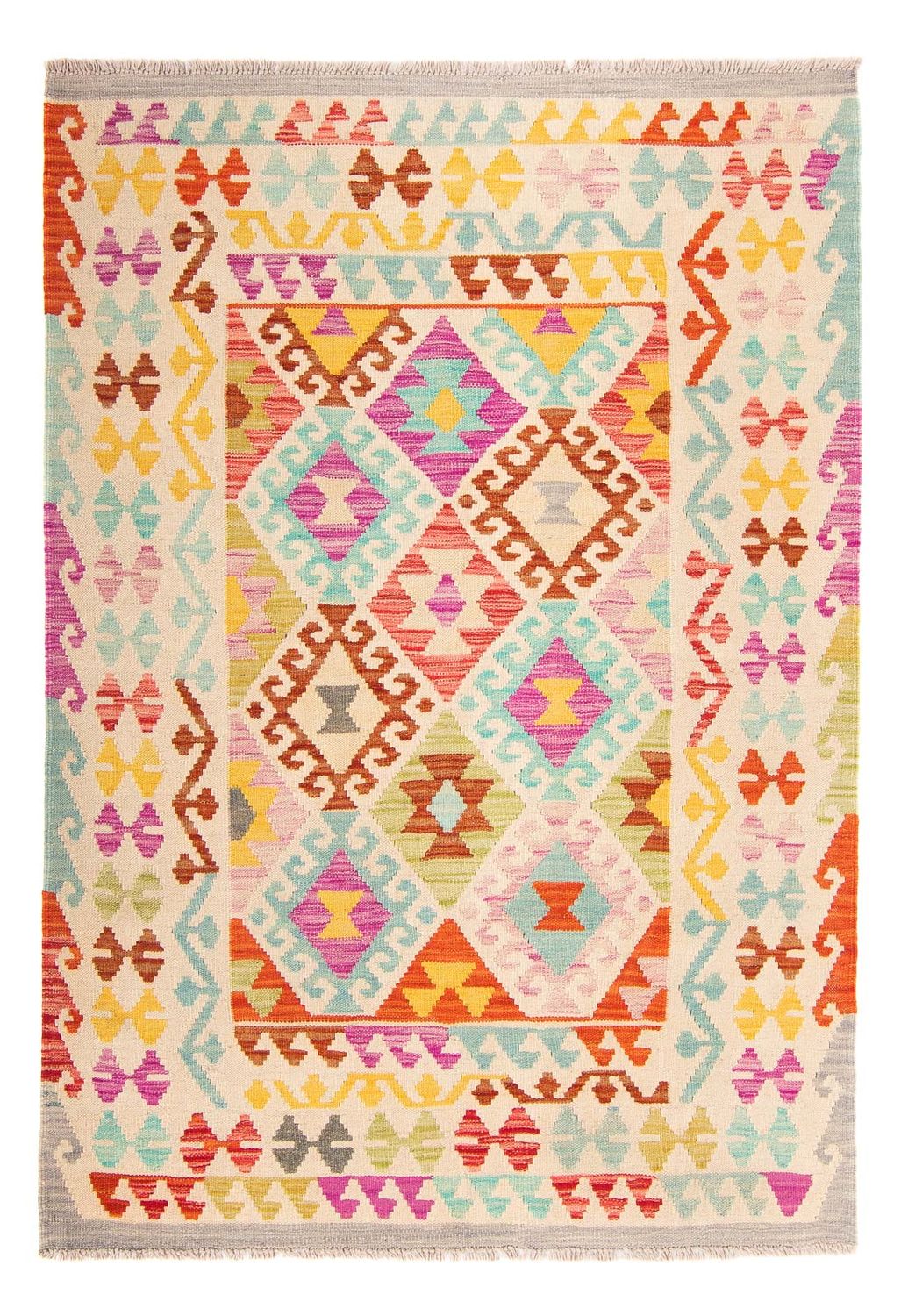 Alfombra Kelim - Splash - 178 x 123 cm - multicolor
