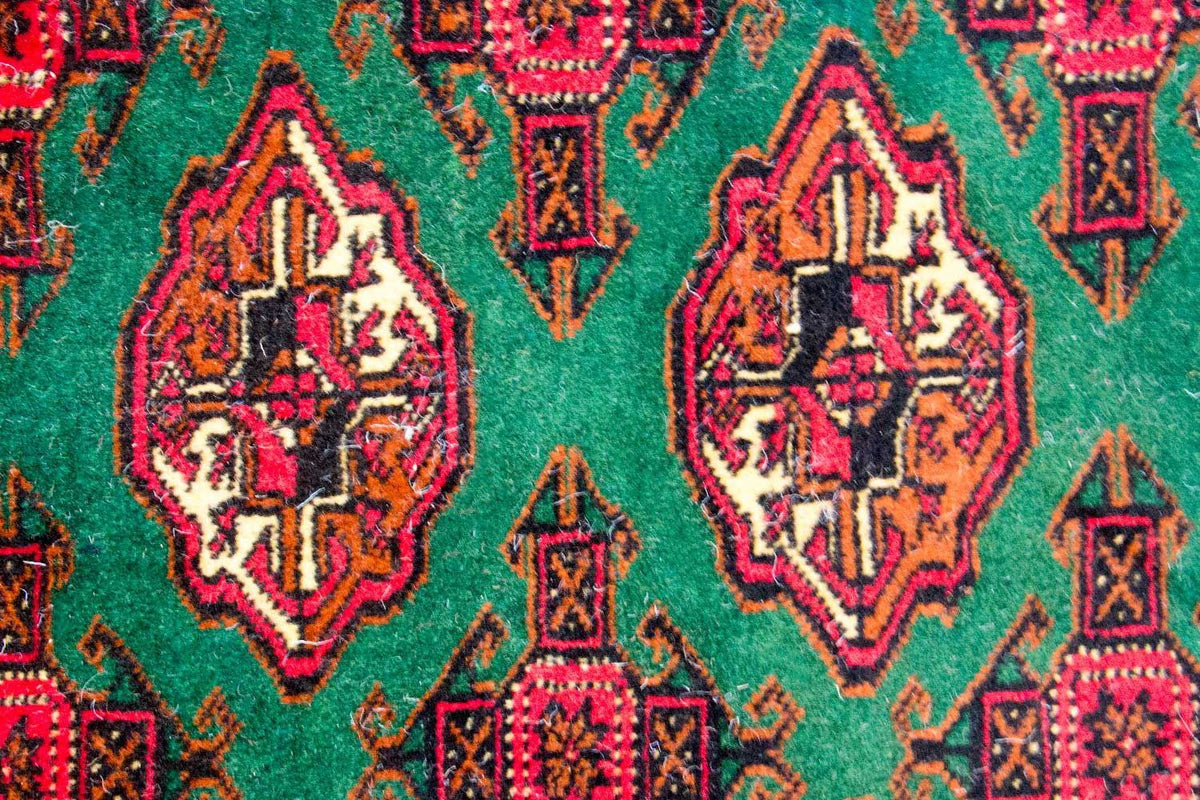 Alfombra Turkaman - 143 x 102 cm - verde