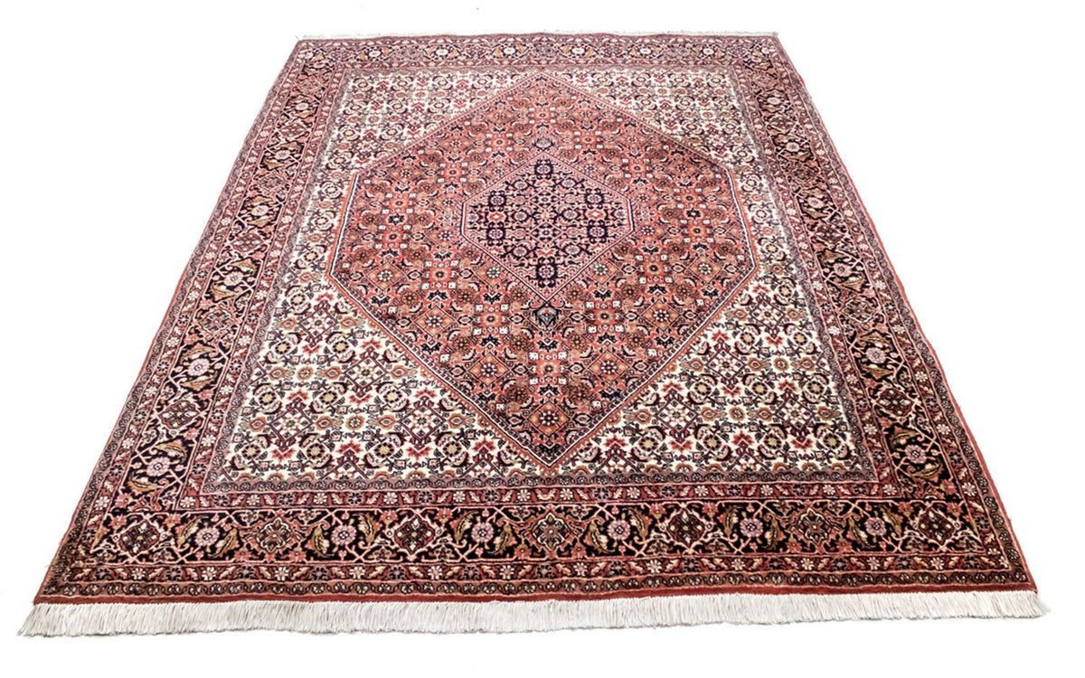 Alfombra persa - Bidjar - 235 x 178 cm - rojo claro