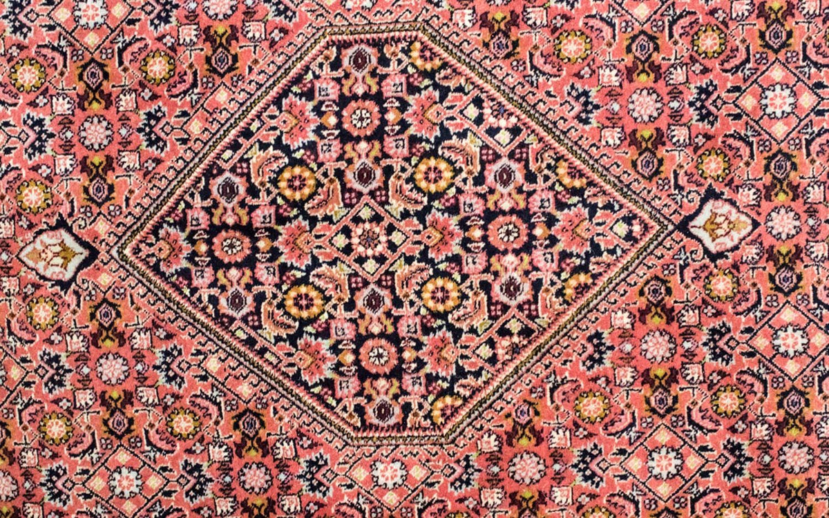 Alfombra persa - Bidjar - 255 x 170 cm - rojo claro