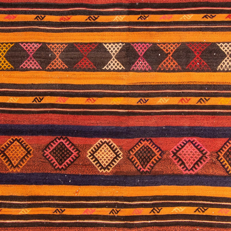 Alfombra de pasillo Alfombra Kelim - Antigua - 340 x 170 cm - multicolor