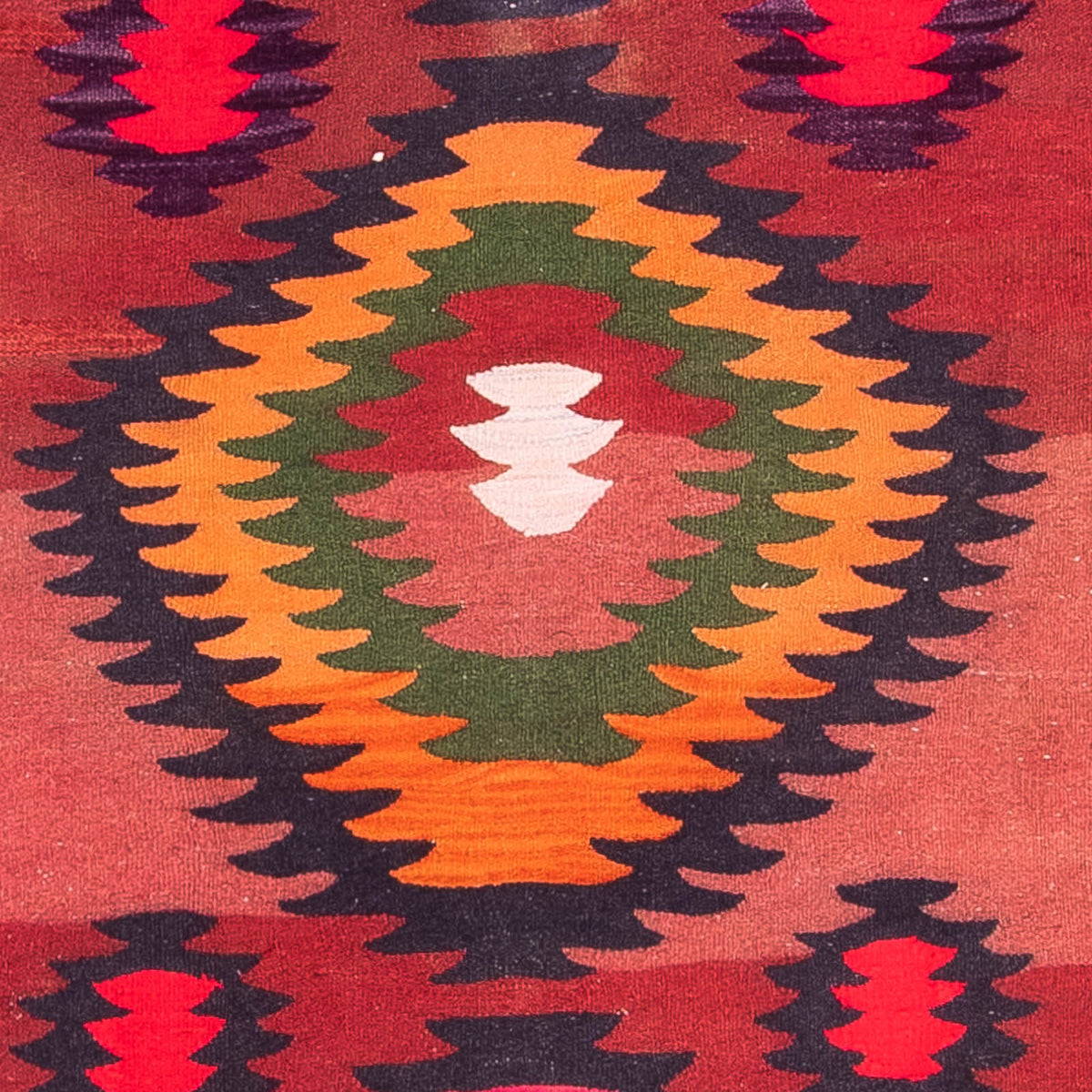 Alfombra de pasillo Alfombra Kelim - Antigua - 350 x 130 cm - multicolor