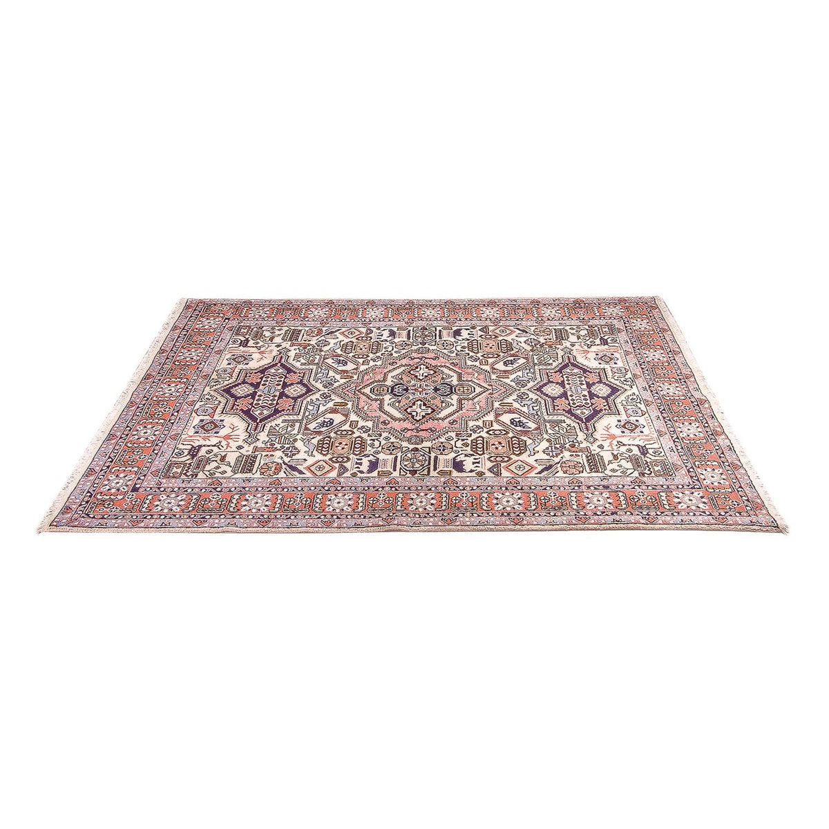 Alfombra persa - Nómada - 200 x 137 cm - rosa