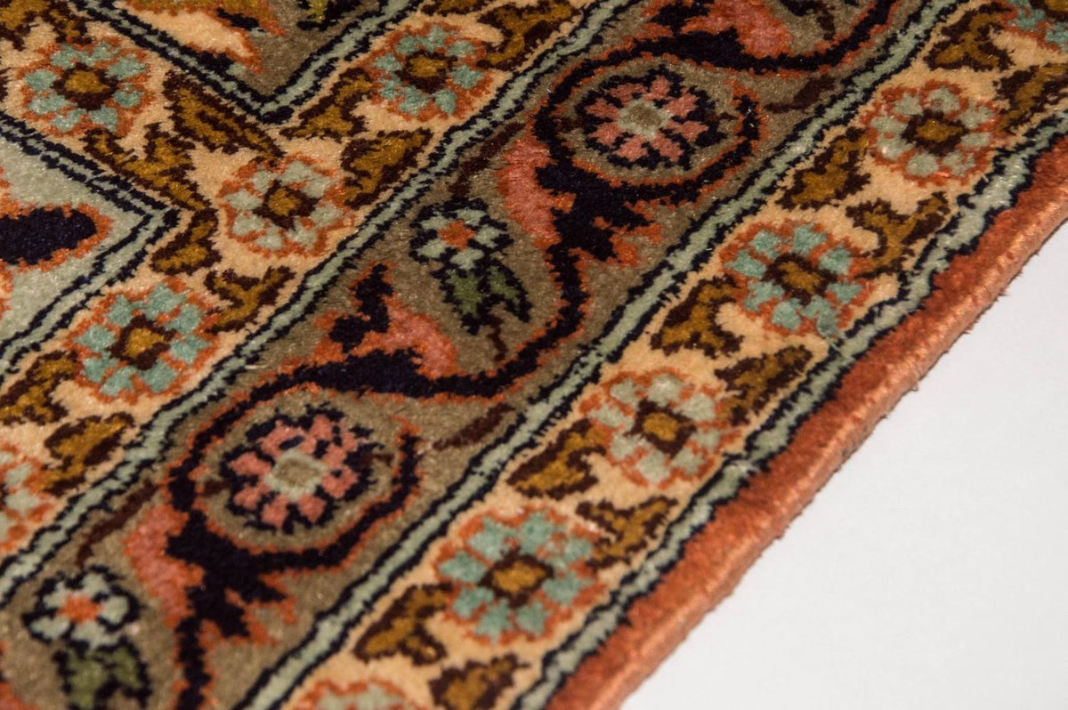 Alfombra de pasillo Alfombra de seda - Seda de Cachemira - 305 x 80 cm - multicolor