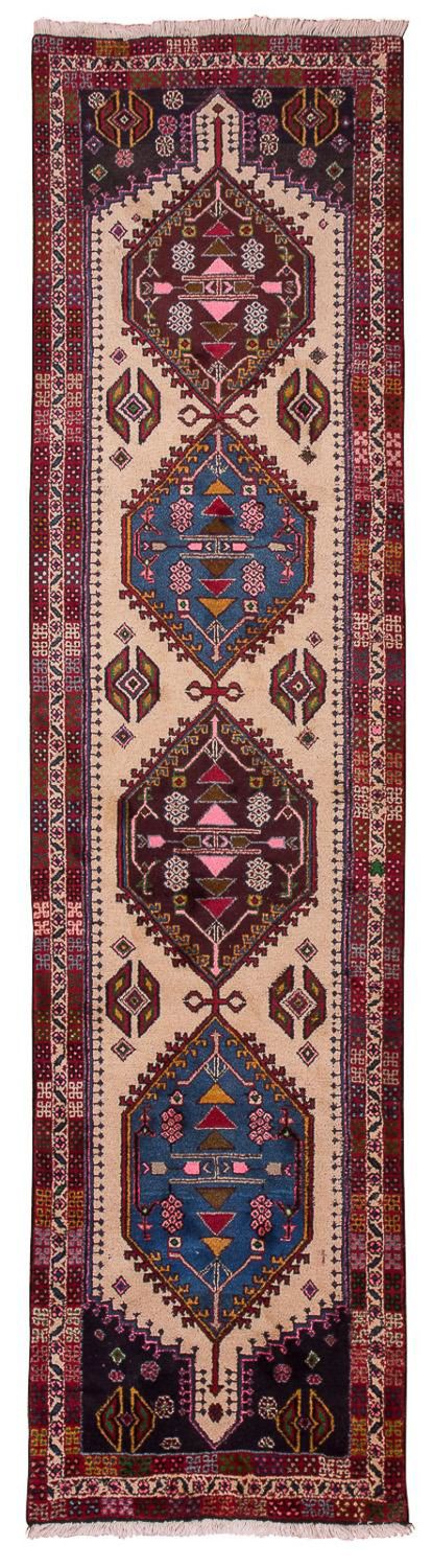 Alfombra de pasillo Alfombra persa - Nómada - 294 x 76 cm - beige