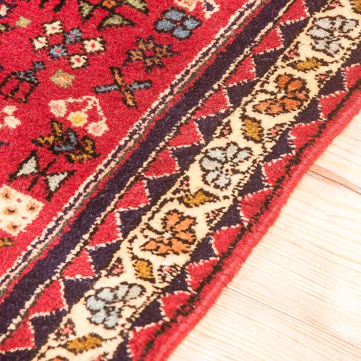 Alfombra de pasillo Alfombra persa - Nómada - 278 x 92 cm - rojo