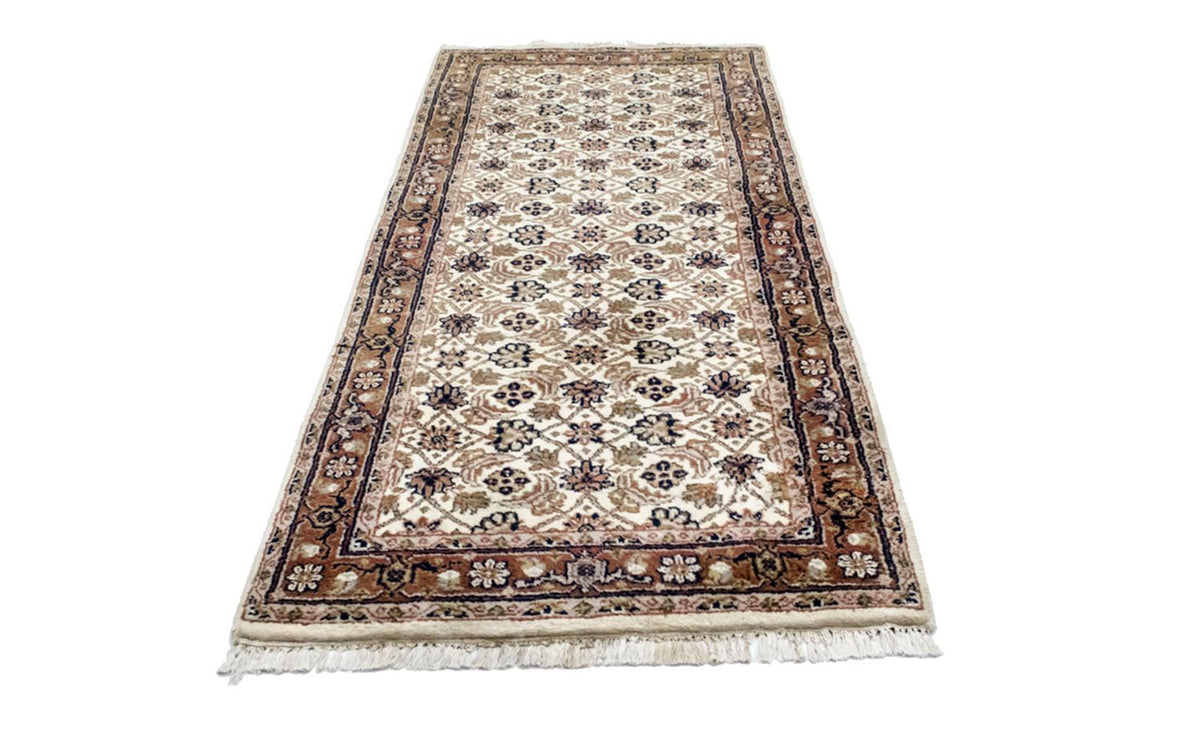 Alfombra de pasillo Alfombra oriental - 192 x 75 cm - beige