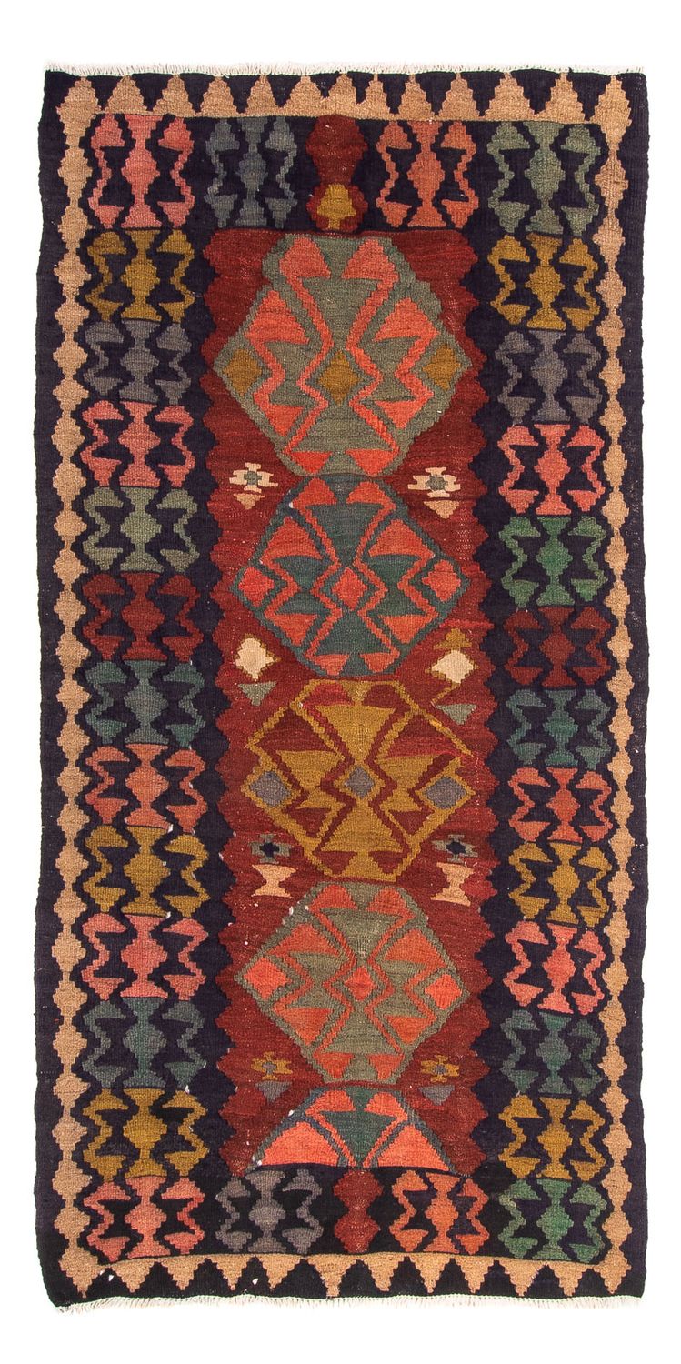 Alfombra de pasillo Alfombra Kelim - Antigua - 230 x 110 cm - multicolor