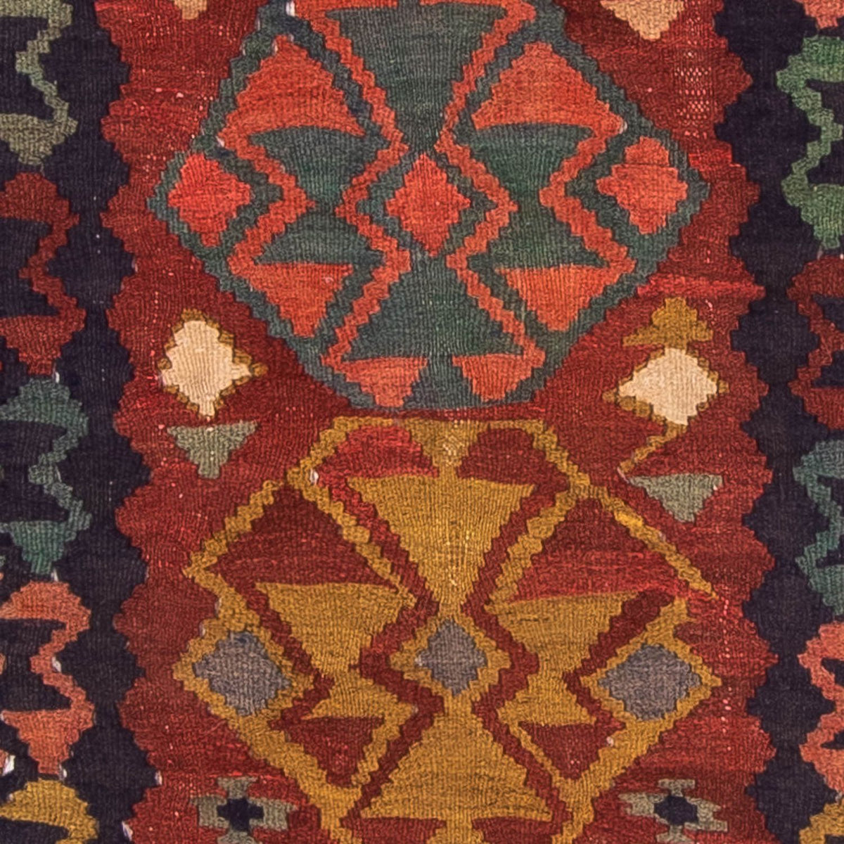 Alfombra de pasillo Alfombra Kelim - Antigua - 230 x 110 cm - multicolor