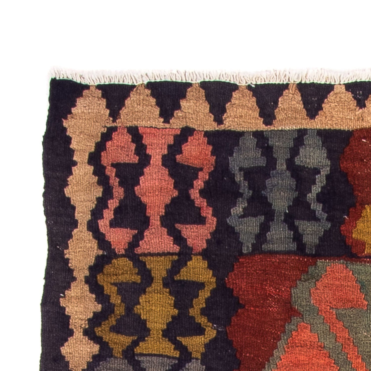 Alfombra de pasillo Alfombra Kelim - Antigua - 230 x 110 cm - multicolor