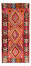Alfombra de pasillo Alfombra Kelim - Antigua - 350 x 150 cm - multicolor