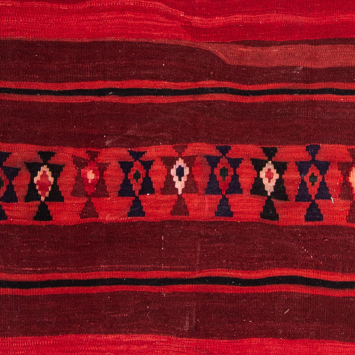 Alfombra de pasillo Alfombra Kelim - Antigua - 315 x 155 cm - multicolor