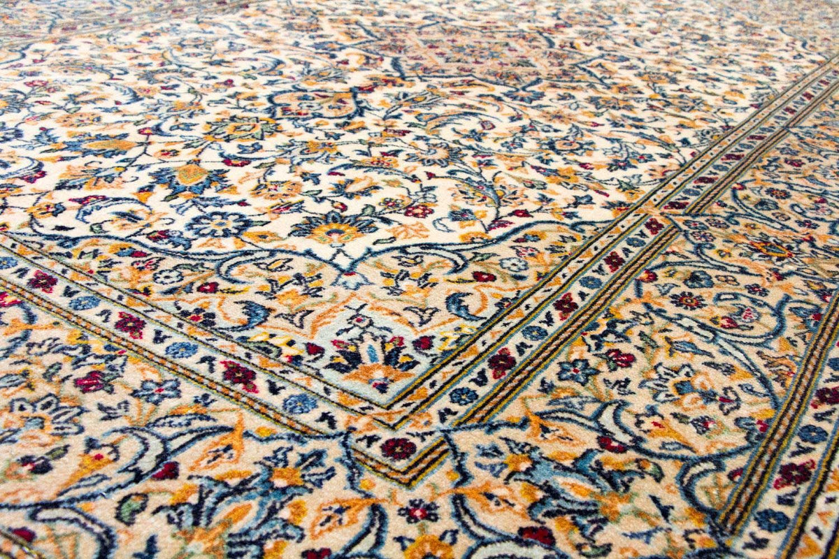 Alfombra persa - Keshan - 222 x 139 cm - beige