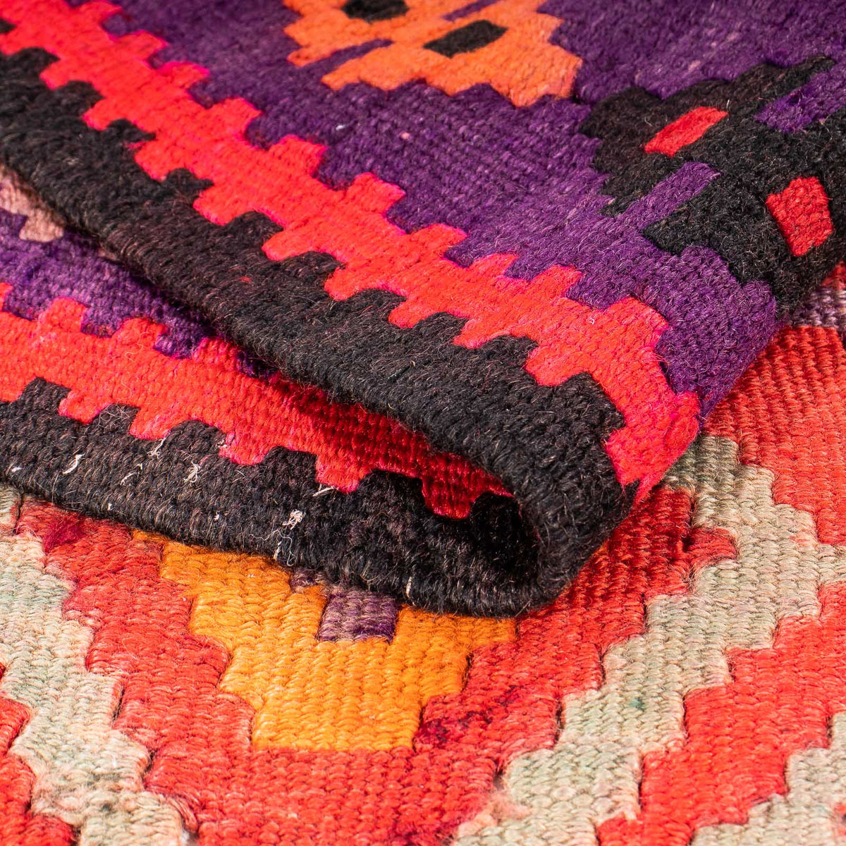 Alfombra Kelim - Antigua cuadrado  - 150 x 142 cm - multicolor