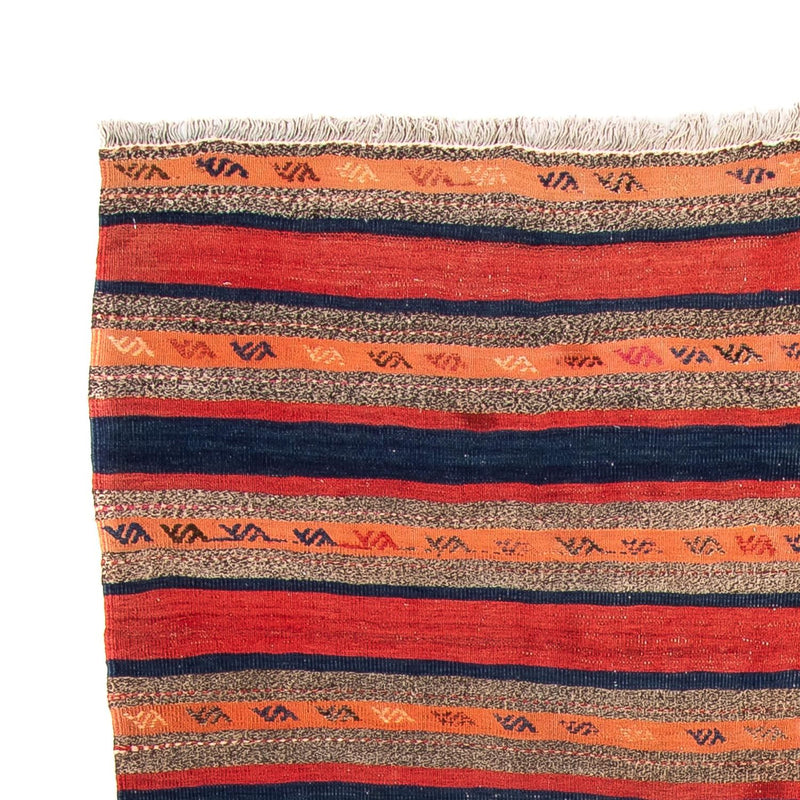 Alfombra de pasillo Alfombra Kelim - Antigua - 312 x 142 cm - multicolor