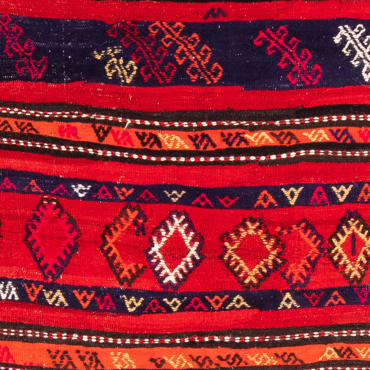 Alfombra de pasillo Alfombra Kelim - Antigua - 350 x 145 cm - multicolor