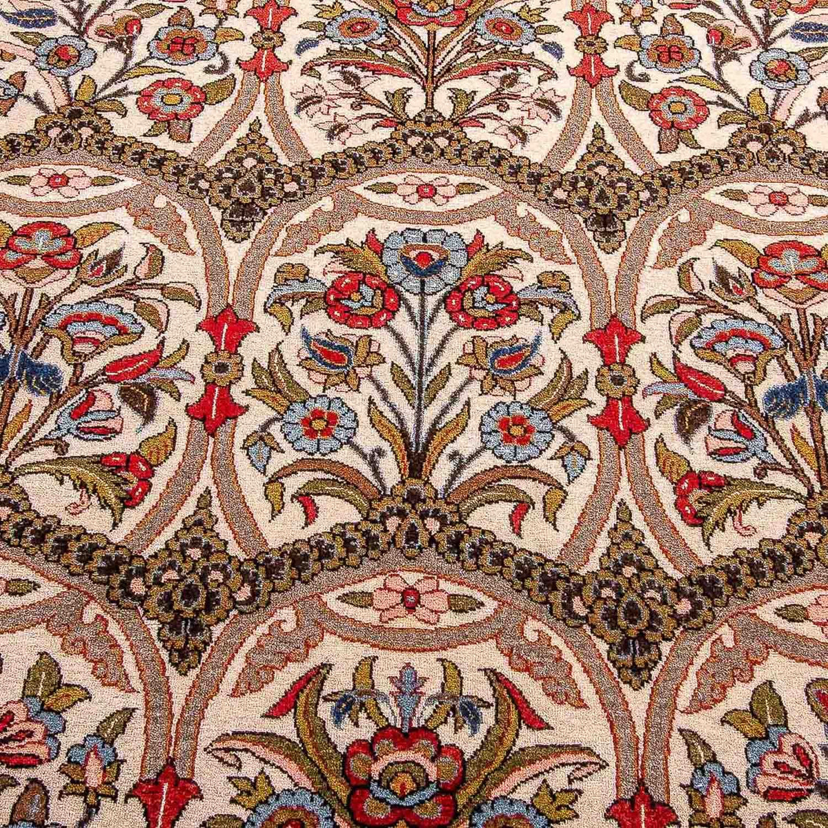 Alfombra persa - Ghom - 215 x 141 cm - rojo