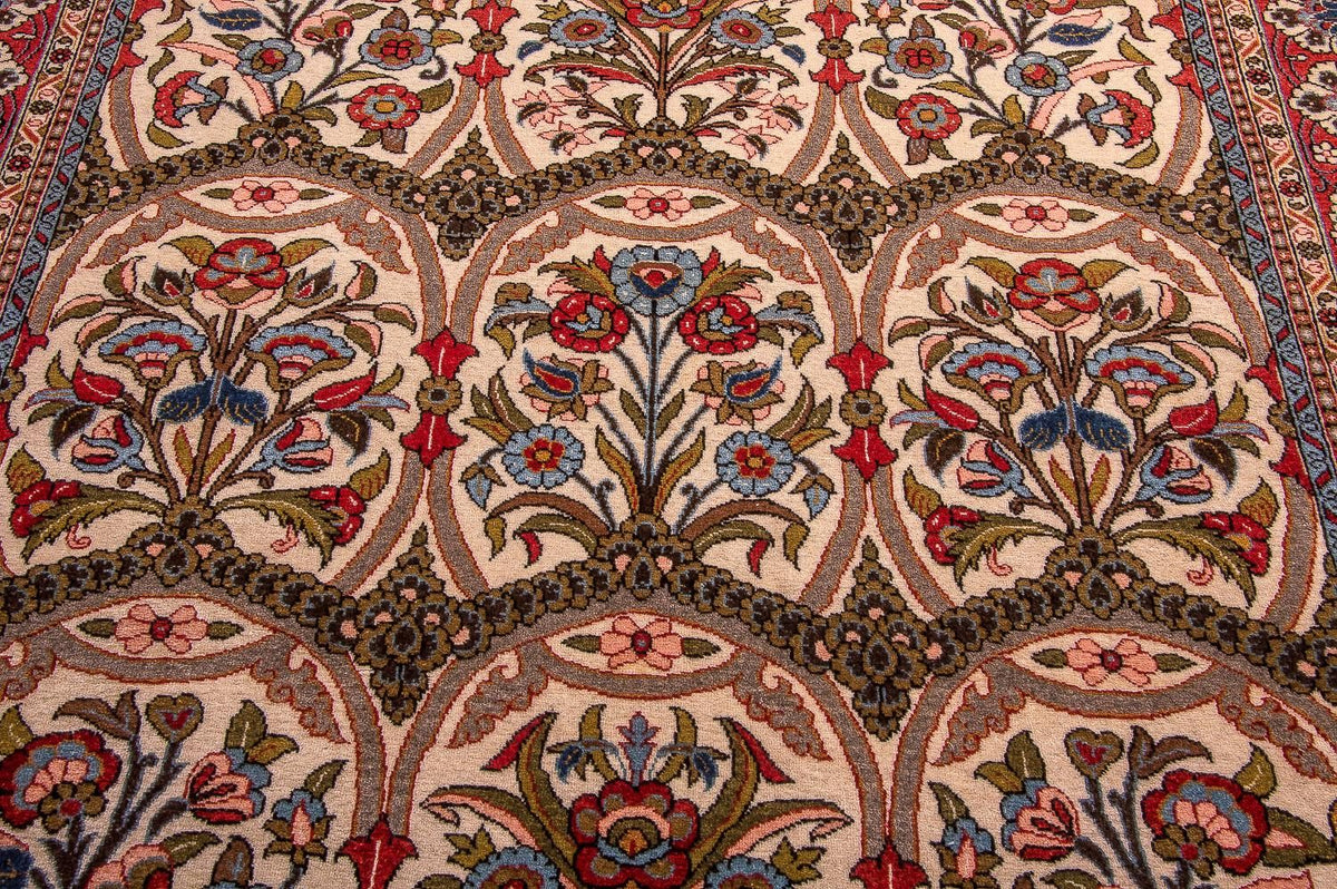 Alfombra persa - Ghom - 215 x 141 cm - rojo